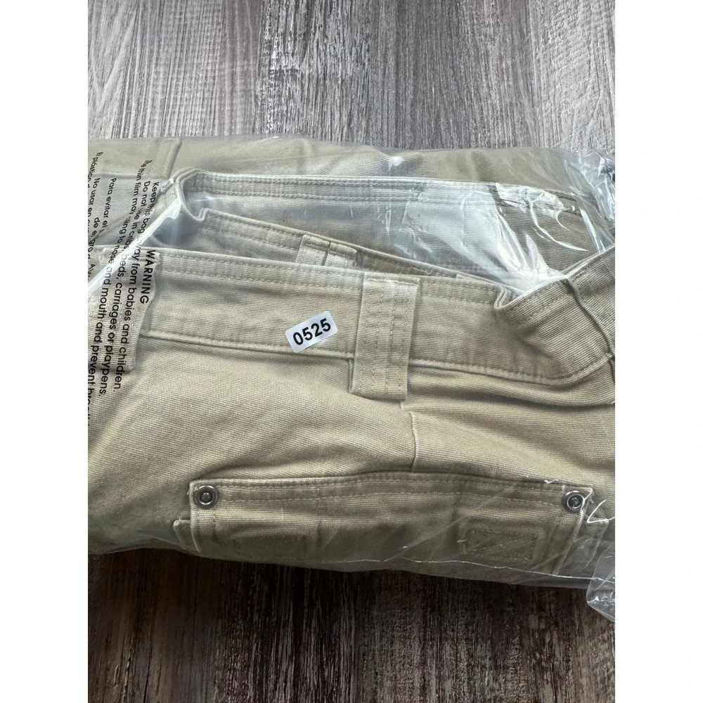Duluth Trading Co Flex Fire Hose Cargo Pants Khaki Tan Relaxed Fit 44x30 Mens
